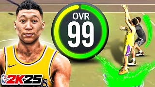 FIRST 99 OVERALL in NBA 2K25 LEGEND BADGES UNLOCKED [upl. by Aral448]