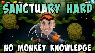 Sanctuary Hard No Monkey Knowledge  Bloons TD 6 [upl. by Siusan]