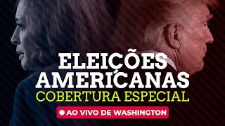 Resultado Eleições Americanas  AO VIVO de Washington Estados Unidos Donald Trump x Kamala Harris [upl. by Lezned859]