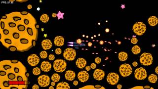 Space Cookies v2  Go Game Engine [upl. by Allerym]