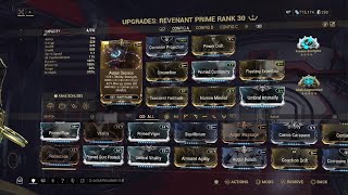 Warframe Builds End game Revenant Prime Build [upl. by Salb364]