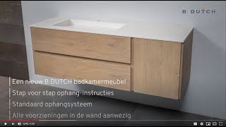 Montage instructies B DUTCH badkamermeubel  wastafelmeubel [upl. by Nerraf88]