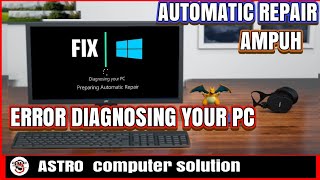 Cara Mengatasi Diagnosing Your Pc Windows 10 [upl. by Tabatha]