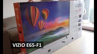 VIZIO ESeries 65quot 4K HDR Smart TV  E65F1  Unboxing and Initial Setup [upl. by Ycnej646]