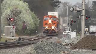 Norfolk Southern Railroad Trains In AustellGa 3152021 [upl. by Herbert179]