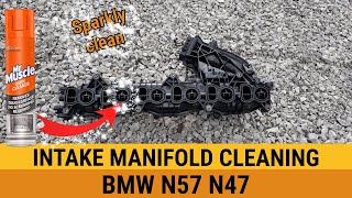 How to clean intake manifold Carbon cleaning BMW N57 N47 F10 F11 518d 520d 530d 535d 330d 335d X4 X5 [upl. by Letsirhc723]