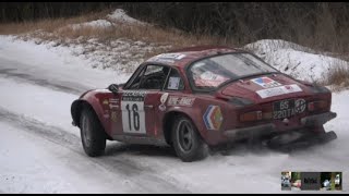 RALLYE MONTECARLO HISTORIQUE 2023 DAY 1 SHOW AND ICE CONDITIONS FOR HISTORIC RALLY CARS [upl. by Eivad931]