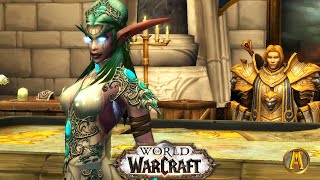 Anduin vs Tyrande Cutscene 81 WoW BFA Tides of Vengeance [upl. by Goerke]