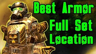 Fallout 4 Best Armor  How to get FULL Marine Assault Armor Set for FREE Location Guide [upl. by Hannavahs]