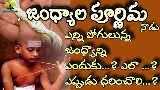 యజ్ఞోపవీతం ఎందుకు ధరించాలి జంధ్యం JandhyalaPournami BEST Yagnopavetam SRAVANAPOURNAMI [upl. by Sulecram]