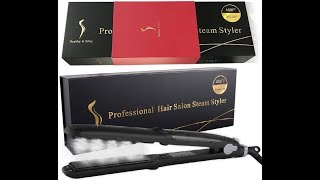 Espectacular Plancha a Vapor Professional Hair Salon Steam Styler [upl. by Doowron]