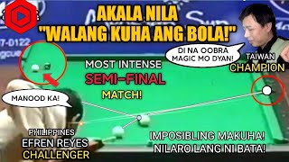 💎AKALA NILA WALANG KUHA ANG BOLA NILARO LANG NI EFREN BATA WORLD CHAMPION NG TAIWAN DI MAKAPANIWALA [upl. by Lyrad993]