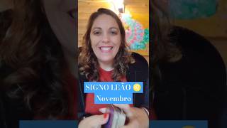 SIGNO LEÃO ♌ NOVEMBRO 🌺 OLHE PARA SI ❤️ tarot leao signoleao [upl. by Ailaham432]