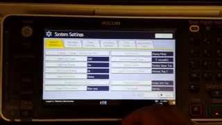 Ricoh MP Series Default Login admin at Device Panel [upl. by Aynav]