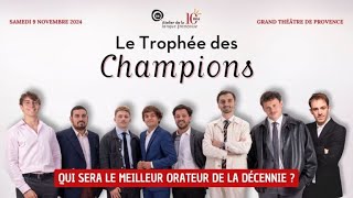 Trophée des Champions déloquence 2024 à AixenProvence [upl. by Bovill]