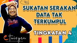 eTuisyen TINGKATAN 4 MATEMATIK Bab 8  Sukatan Serakan Data Tak Terkumpul [upl. by Berns]