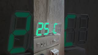 Switch on this LED clock using a clap 👏 or Sound of 75dB [upl. by Hayikat555]