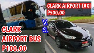 MAGKANO ANG TAXI PAMASAHE CLARK AIRPORT PAPUNTANG SM CLARK [upl. by Aronson]