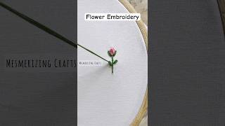 Flower Embroidery diy embroidery embroiderydesign embroiderytutorial embroiderystitches [upl. by Yssor394]