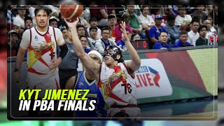 Kyt Jimenez makes PBA Finals debut  ABSCBN News [upl. by Hecklau]