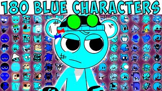 180 BLUE CHARACTERS  FNF Character Test  Gameplay VS Playground [upl. by Johnsson]