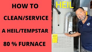 HOW TO CLELANSERVICE A HEILTEMPSTAR 80 FURNACE [upl. by Inoj532]