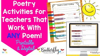 Poetry Activities for Any Poem [upl. by Ardnusal]