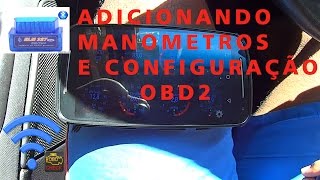 Configurando Manometros e Configurando o TORQUE no Mini Scanner OBD2 [upl. by Nomelif81]