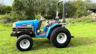 ISEKI SIAL 193 4WD Compact Tractor on turf tyres [upl. by Mani619]