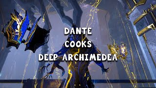 Dante DESTROYS Deep Archimedea  Warframe [upl. by Akcirahs]