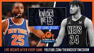 Knicks vs Nets  Game 2 of Tournament Play  Live Game Recap [upl. by Nisay]