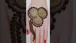 Beautiful simple mehandi design new easy stylish mehandi for Backhand viralshorts [upl. by Ellebyam278]