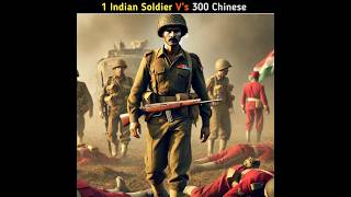 ONE Brave Indian Soldier TAKES ON 300 Chinese Troops  India Vs China  army china india shorts [upl. by Nylidnarb957]