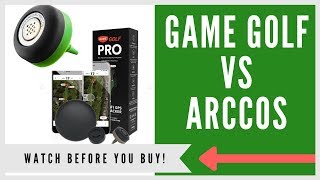 ✅ GAME GOLF PRO vs ARCCOS CADDIE SMART SENSORS [upl. by Moitoso]