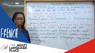 Comment décrire un lieu How to describe a place  FRENCH LESSON 22 [upl. by Kesley182]