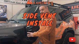 How to Install Side Vents on Defender L663 [upl. by Pillyhp]