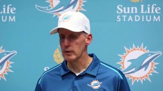 VIDEO Dolphins Joe Philbin after embarrassing 3724 loss to Jets [upl. by Rafaela361]