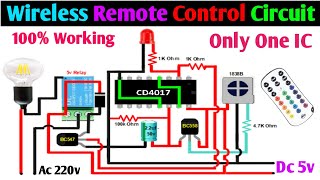 Diy Remote Control Light With CD4017IC  StepbyStep Guide [upl. by Lulu]