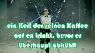 PSY Gangnam Stlye Deutsche Übersetzung Lyrics [upl. by Ellekim]