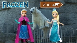 Frozen toys visit the ZOO animals funny parody [upl. by Deutsch]