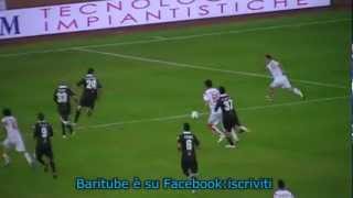 Bari  Grosseto 11 Galano goal pallonetto SPETTACOLO 06 04 2012mpg [upl. by Dukey134]