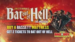 Get free Bat out of Hell Tickets shop at Lastmans Bad Boy [upl. by Neely218]