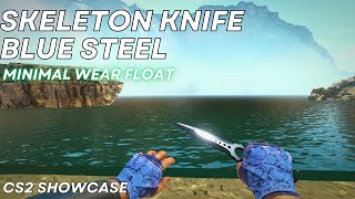 Skeleton Knife Blue Steel Minimal Wear  CS2 Skin Showcase 877 [upl. by Power679]