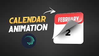 Calendar Animation Tutorial [upl. by Htenaj]