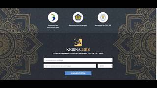 Aplikasi KRISNA  Tautan Laman Beranda Registrasi dan Login [upl. by Welton]