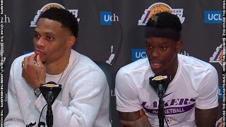 Russell Westbrook amp Dennis Schroder Postgame Interview  Grizzlies vs Lakers  January 20 2023 [upl. by Aneema]