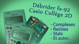 Tuto Débrider Casio fxES92 collège 2D [upl. by Coridon530]