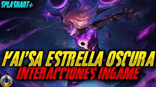 KAISA ESTRELLA OSCURA INGAME Y TODAS SUS INTERACCIONES EN LA GRIETA DEL INVOCADOR [upl. by Meagan431]