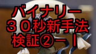 【バイナリー３０秒攻略】勝ち組への道 新手法検証②－Ⅰ （新型ハイローオーストラリア） [upl. by Esikram]