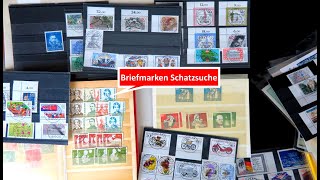 Briefmarken wertvoll Schatzsuche in einem großen ebayBriefmarkenPosten Deutschland [upl. by Syman]